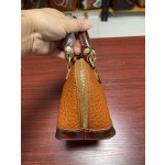 Handmade thickened vegetable tanned leather classic shell bag